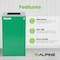 Alpine Industries Square Recycling Bin, 29 Gallons, Green Can, Square Opening Lid, for Trash ALP4450-KIT-GRN-S-TR - alternate 3